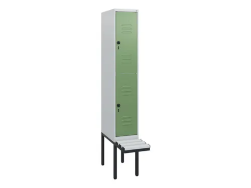 Dubbeldekse dekenkist,HxBxD 1950x300x815mm,1x2vak.,vak B 300mm