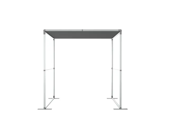 FlexFrame Modulair systeem Dak 100x200cm Zilver frame