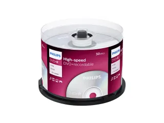 DVD+R Philips 4.7GB 16x SP 50 stuks - 1