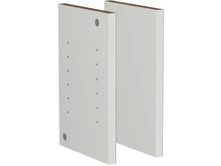 vakzijwanden,v. balie,B 320mm,hout,lichtgrijs - 3