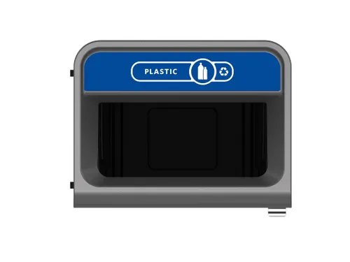 Configure Recyclingstation Plastic BE NL 125 Liter Antraciet Blauw