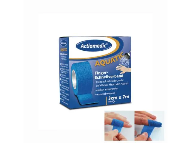 Snelverband Waterafstotend Elastisch Lb 7mx30mm Blauw