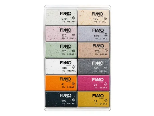 Klei Fimo effect colour pak à 12 Boho kleuren