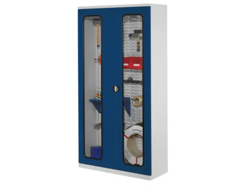 kast met sleufplaat,HxBxD 1950x1000x410mm,cil.-slot,sokkel,RAL5010