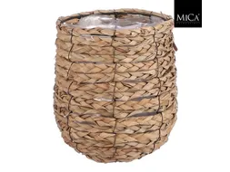 Plantenmand Mica Avalon zeegras rond 21x18cm lichtbruin