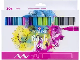 Ecoline Brush pen etui van 30 stuks set Primaire - 4