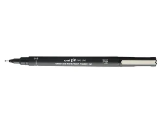 Fineliner Uni-ball Pin zwart 0.8mm - 1