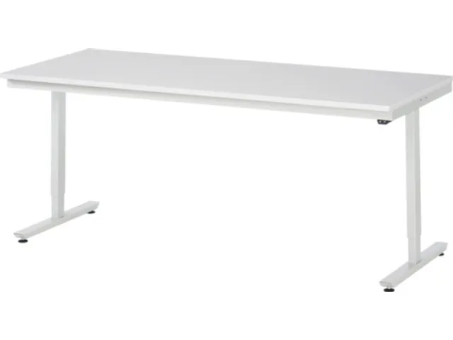 Werkbank elektrisch hoogte verstelbaar 720-1120x2000x800mm wit RAL7035