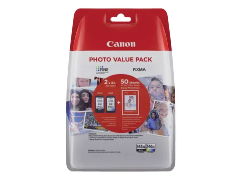 Inktcartridge Canon PG-545XL + CL-546XL zwart + kleur