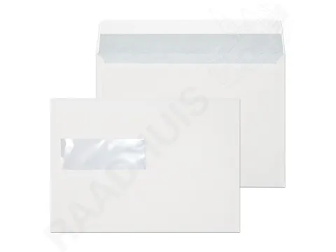 dienstenvelop venster links Raadhuis 156x220mm EA5 wit strip 500 st