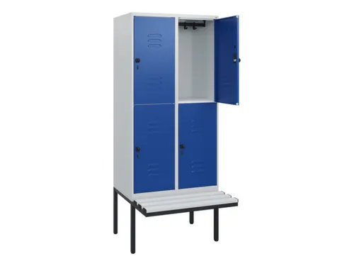 Dubbeldekse dekenkist,HxBxD 1950x800x815mm,2x2vak.,vak B 400mm