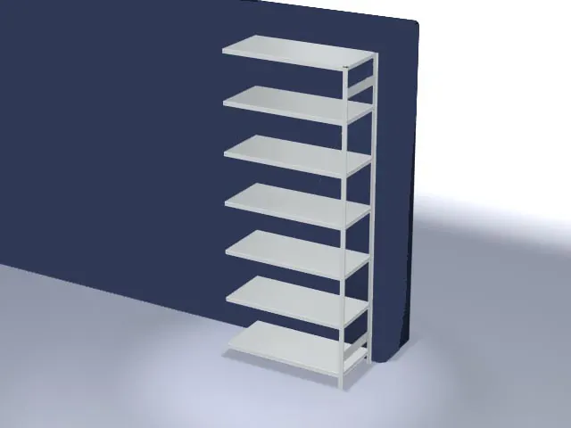 systeemstelling,aanbouwveld,HxBxD 3000x1310x635mm,vakl. 240kg