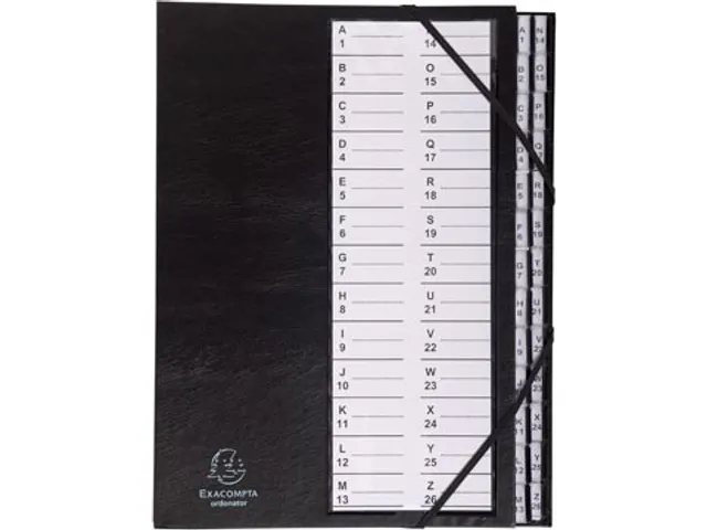 Sorteermap Ordonator Pp A4 A-Z Zwart karton