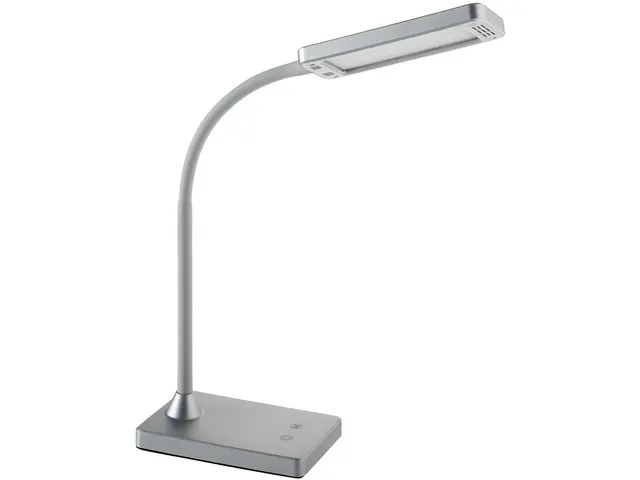 Bureaulamp Alco zilver LED 230v 6W dimbaar 43cm