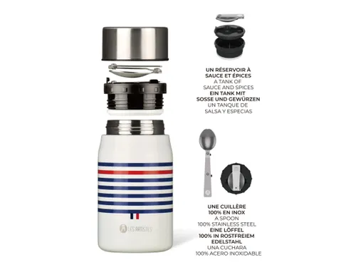 Lunchbox Les Artistes Paris 700ml geïsoleerd met lepel Sailor