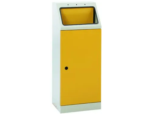 afvalverzamelaar zelfblussend 45 liter HxBxD 1000x400x300mm geel