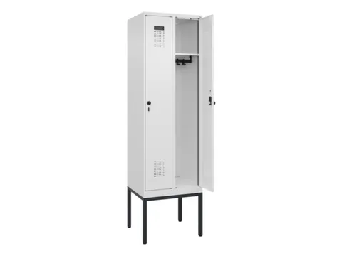 locker,HxBxD 2120x600x500mm,2vak,vak B 300mm,draaigrendel