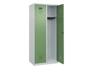 locker,HxBxD 1850x800x500mm,2vak,vak B 400mm,cil.-slot,staand op vloer - 2