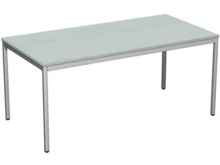 Bureau Hxbxd 720x1600x800mm Bladdecor Lichtgrijs Frame Ral9006 - 1