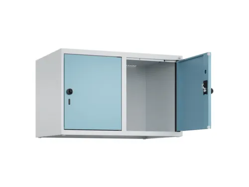 opzetkast,v. locker,2vak.,vak B 400mm,HxBxD 500x800x500mm,draaigrendel
