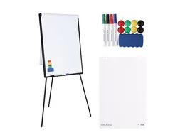 BRASQ Flipover Basic 70x100cm Magnetisch Zwart inclusief accessoires