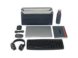 Leitz Hot Desking Stoffen opbergtas Fluweel Grijs 46,5x21x20cm - 6