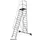 verrijdbare treden-platformladder,eenzijdig,10trede(n),stand H 2,35m