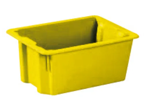 Draaistapelbak Pp Hxlxb 180X400X280Mm 13L Geel