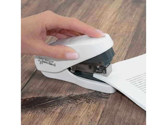 Nietmachine Rapesco Germ-Savvy Less Effort Eco antibacterieel wit