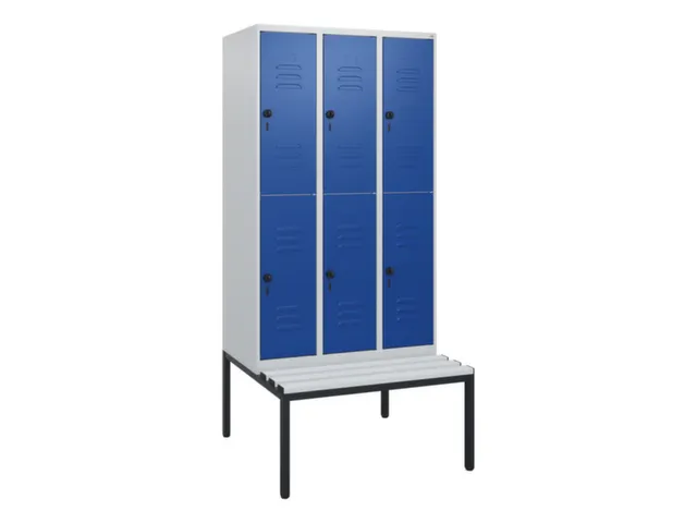 Dubbeldekse dekenkist,HxBxD 1950x900x815mm,3x2vak.,vak B 300mm
