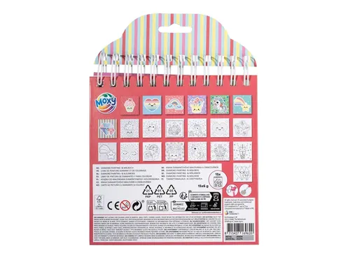 Kleurboek Moxy Diamondpainting 16x16cm