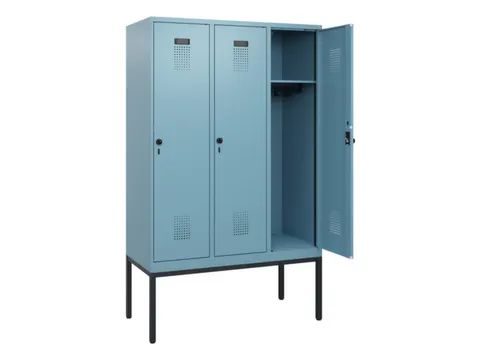 schoollocker,HxBxD 1950x1200x500mm,3vak,vak B 400mm,draaigrendel
