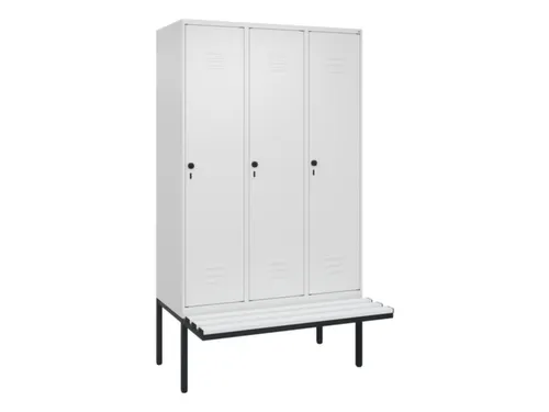 locker voor scheiding van kleding,HxBxD 2120x1200x815mm,3vak