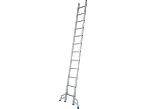 schuifladder,2x12,sporten,balk L 3,55-6,05m,2-dlg.,aluminium