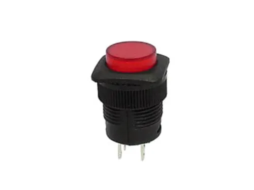Drukschakelaar Off-On Rood Led Verlichting