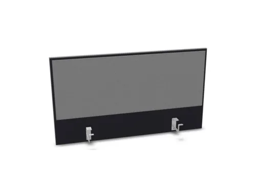 opzetpaneel,v. bureau,aanbouw achter,B 1000mm,CC-zwart,BN8078-grijs