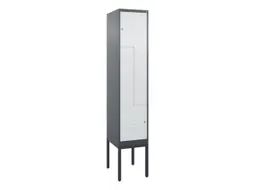 Z-garderobekast,HxBxD 2120x400x500mm,vak B 200/400mm,cil.-slot
