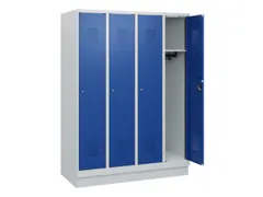 schoollocker,HxBxD 1630x1200x500mm,4vak,vak B 300mm,cil.-slot,sokkel
