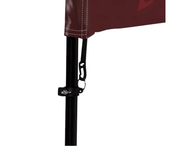 Horecavlag Alu Wind complete set "Café" kruisvoet Zwart