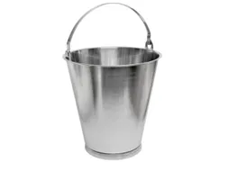 emmer,HxØ 364x325mm,15l,RVS zijdemat gepolijst,m. vloerring