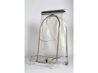 vuilniszakstandaard,v. 1x110l,HxBxD 940x550x425mm,frame gepolijst - 2