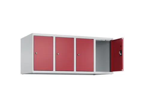 opzetkast,v. locker,4vak.,vak B 300mm,HxBxD 500x1200x500mm