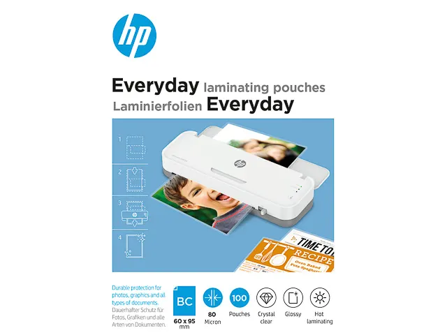 Pochette de plastification HP Everyday 9157 carte visite 80 micron 100