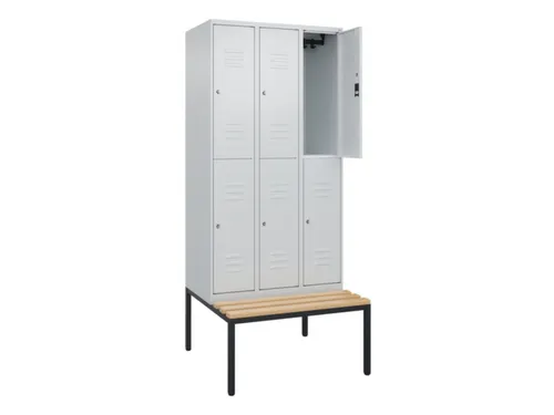 Dubbeldekse dekenkist,HxBxD 2120x900x815mm,3x2vak.,vak B 300mm