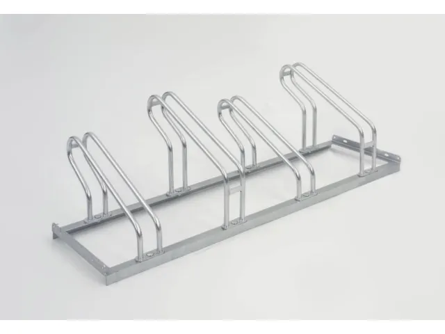 Fiets-beugelrek L 1400mm 4plaatsen Enkelzijdig Schroefbaar