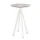 statafel,HxØ 1090x700mm,rond,4voeten wit,blad HPL Moonstone