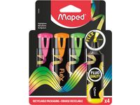 Fluo'Peps Flex markeerstift assorti X4