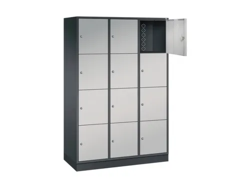 grootvolume-lockersysteem,HxBxD 1950x1220x500mm,3x4vakken,cil.-slot