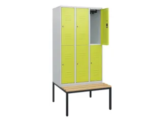 Dubbeldekse dekenkist,HxBxD 1950x900x815mm,3x2vak.,vak B 300mm - 2