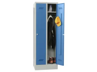 locker,HxBxD 1850x600x500mm,2vak,vak B 300mm,RAL7035,front RAL5012 - 2
